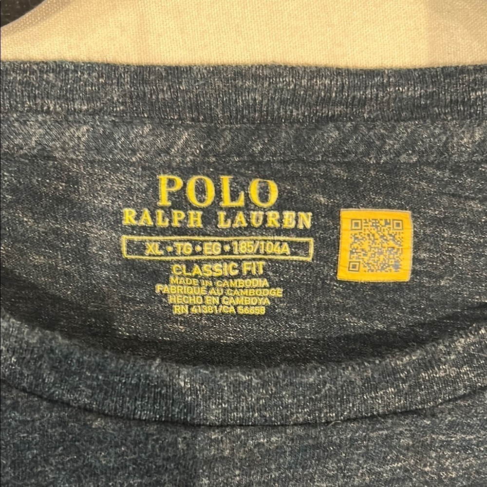 Polo by Ralph Lauren Blue Long Sleeve Tee - Picture 3 of 3